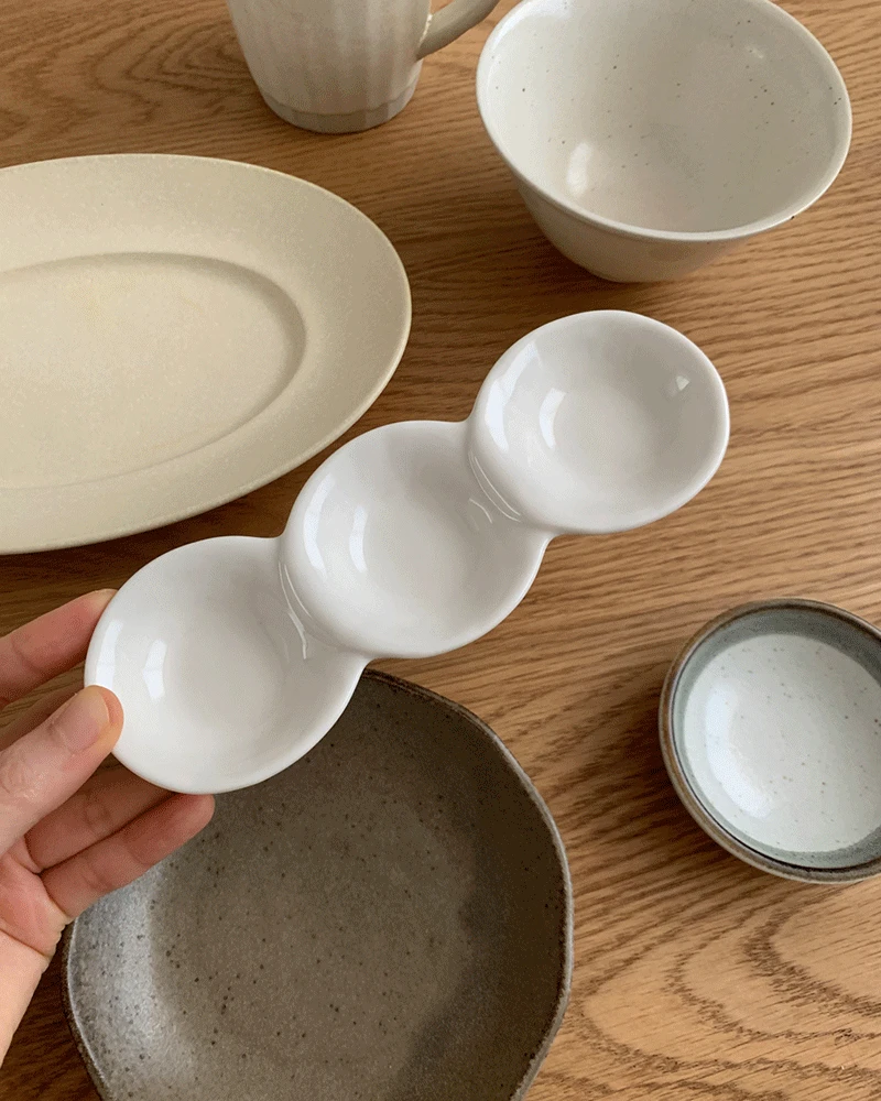 White beans plate (3구종지)