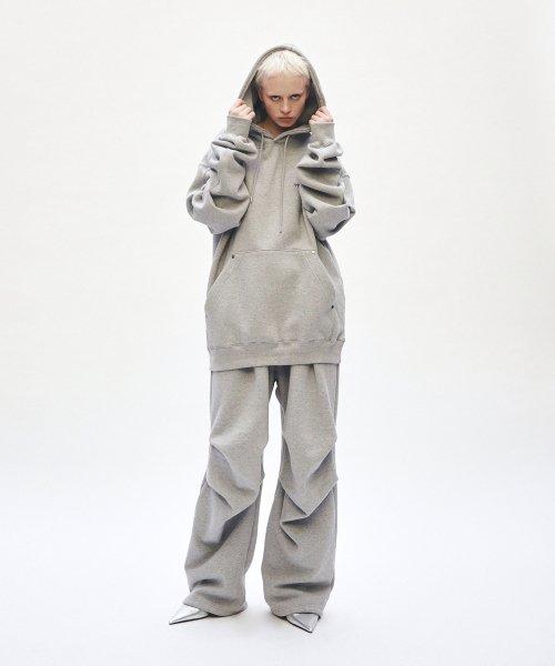 트리밍버드(TREEMINGBIRD)  Rivet Sweat Set-up Pants [ Gray ] - 사이즈 & 후기 | 무신사