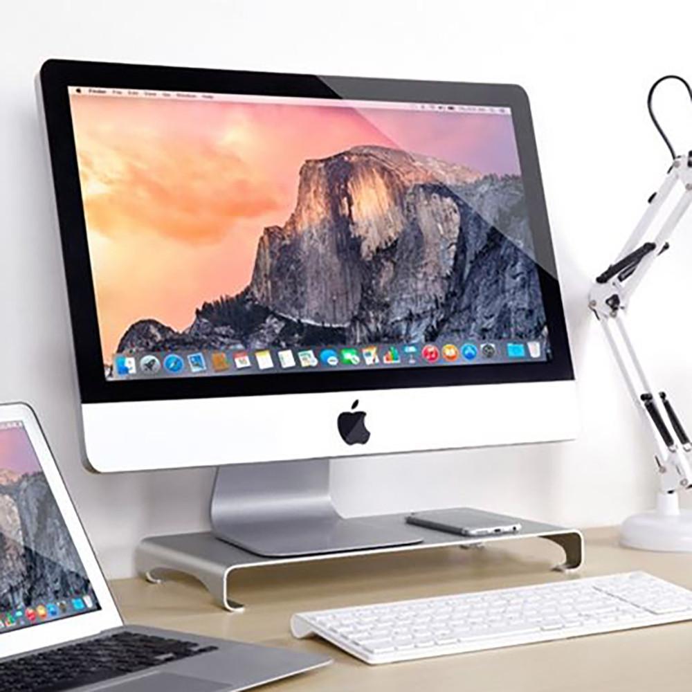 아이맥 모니터 받침대 알루미늄 컴퓨터 노트북 스탠드 다용도 선반 거치대