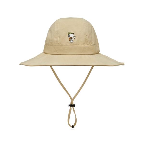 스누피 베이지 어덜트 캠핑모자