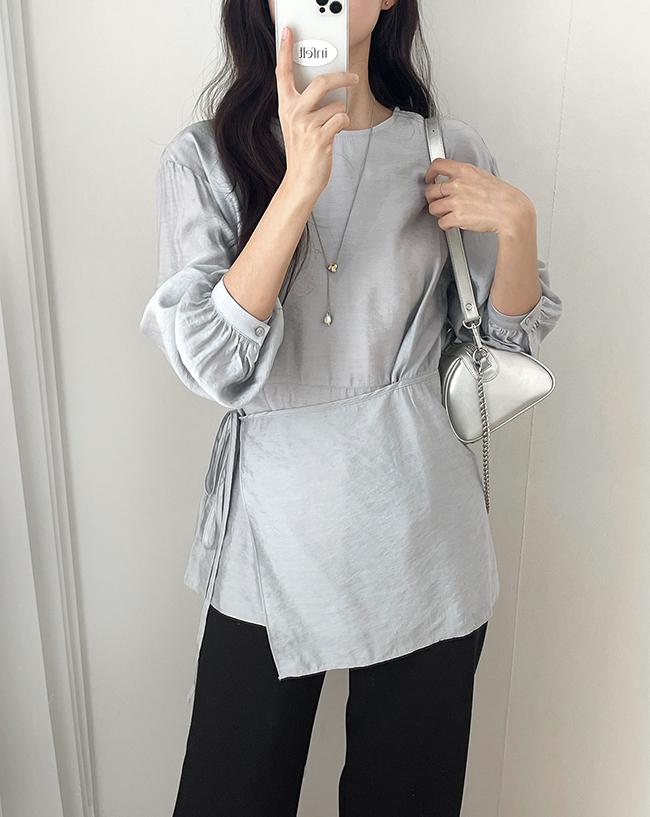 엠버 랩 블라우스