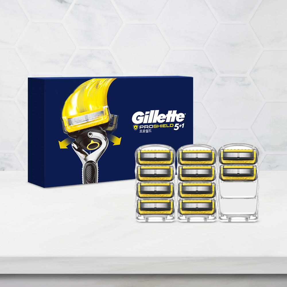 질레트 프로쉴드 옐로우 면도날 10입, 1세트