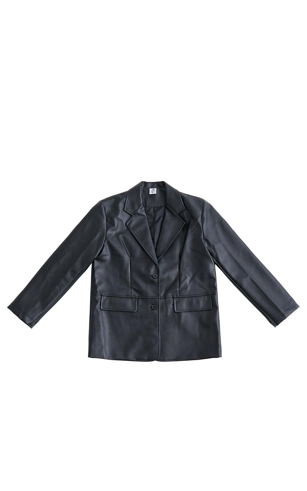 RV 가죽자켓 / 블랙