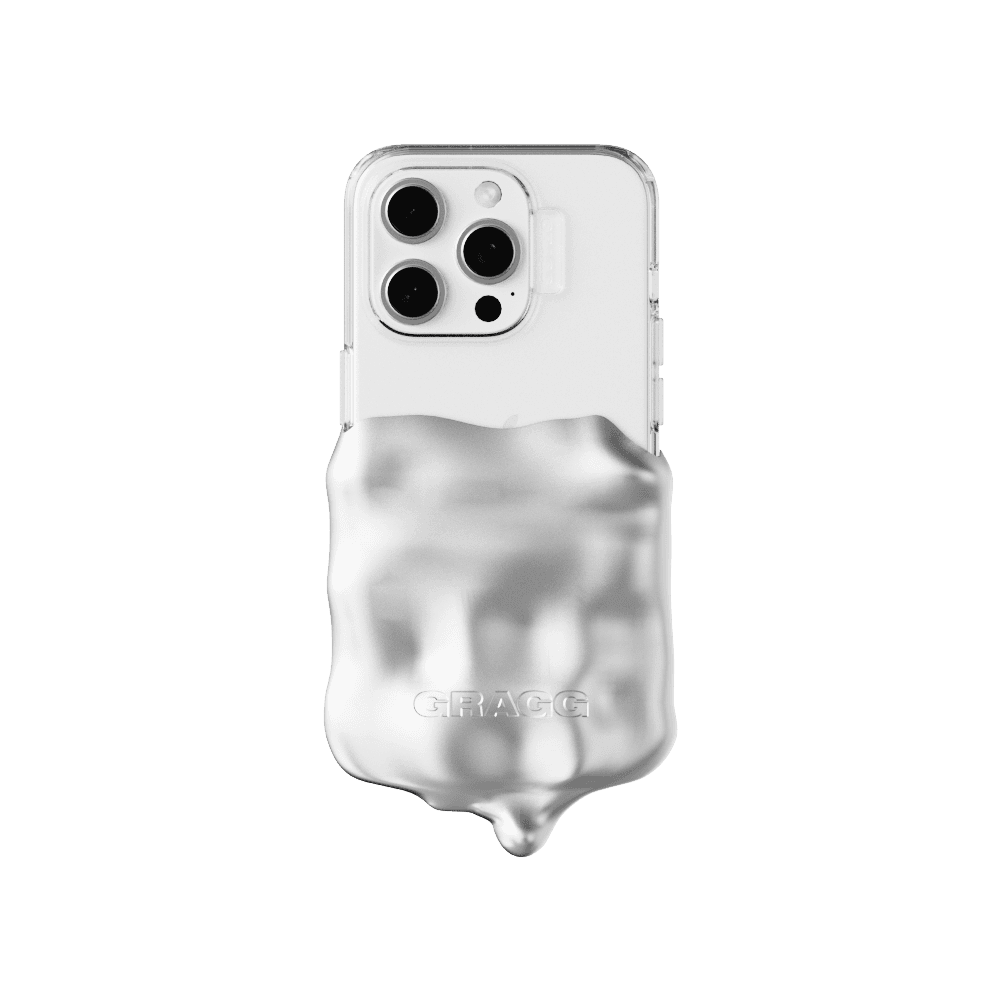 DOUBLE LAYERS CASE - CLEAR/CHROME