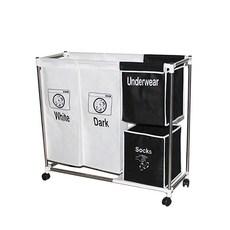 부직포 빨래바구니 1단4칸