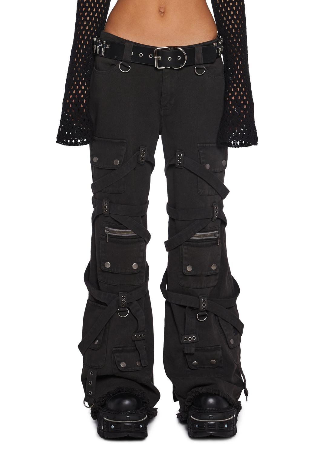 Switch Strappy Cargo Pants - Black - BLACK / XX-Small