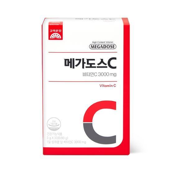 고려은단 메가도스C 비타민C 3000mg 30포