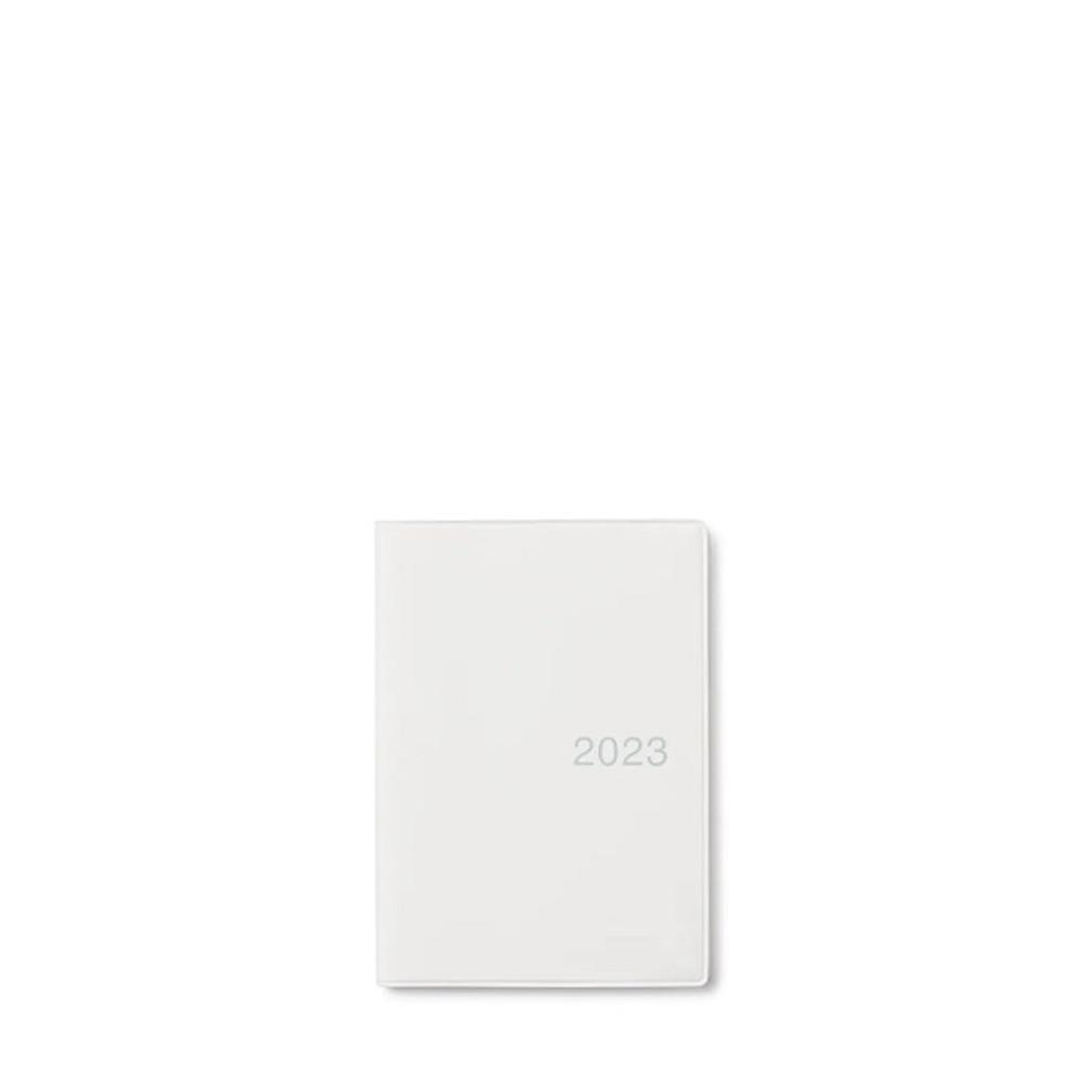 MUJI 무인양품 2023년 다이어리 고급종이 A6 화이트 그레이
