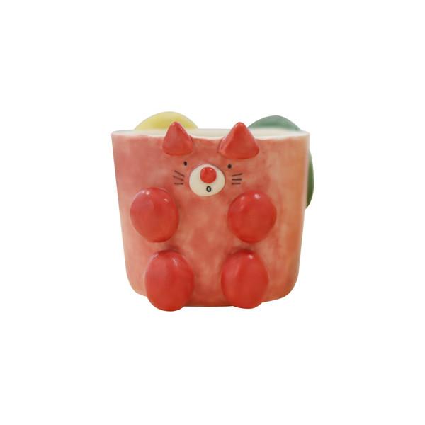 Cat cup (hand made pottery)