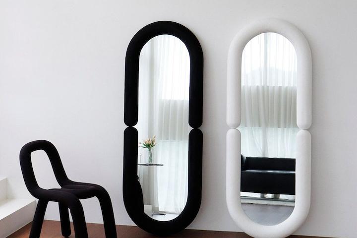 얼룬 고급 특대형 비정형 벽걸이형 인테리어 전신거울 (2color)