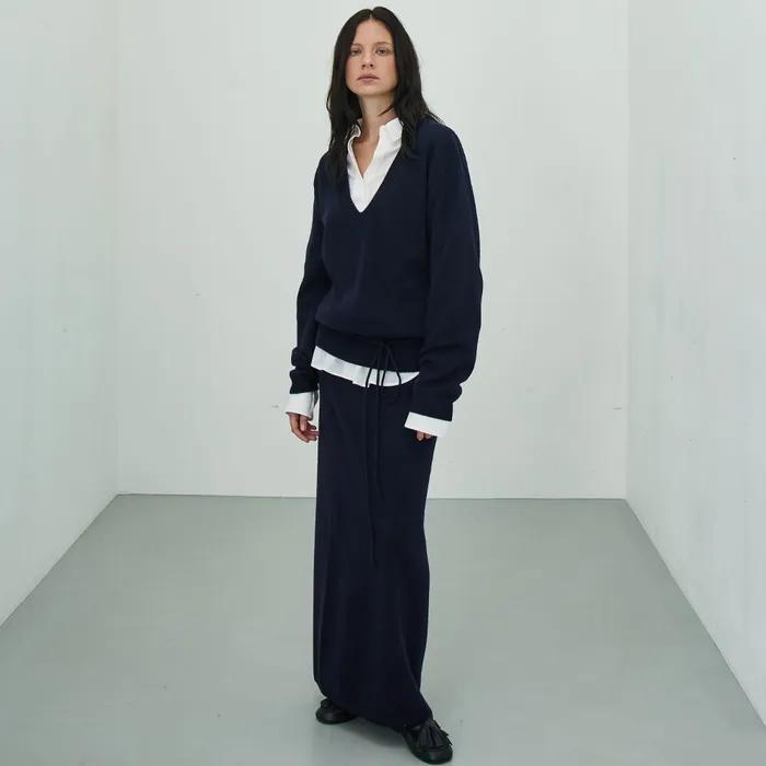 Holgament Wool Blend V-neck Knitwear