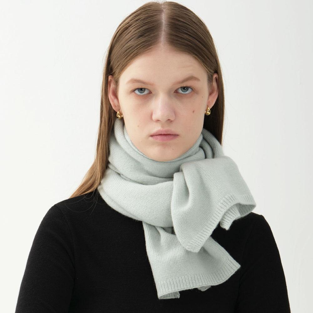 cashmere muffler_pistachio shell