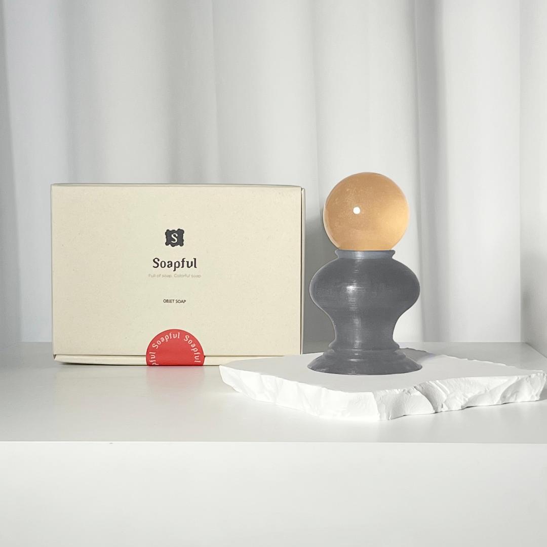 [솝풀] 오브제솝 OBJET SOAP 비누선물세트 gold&smoke blue