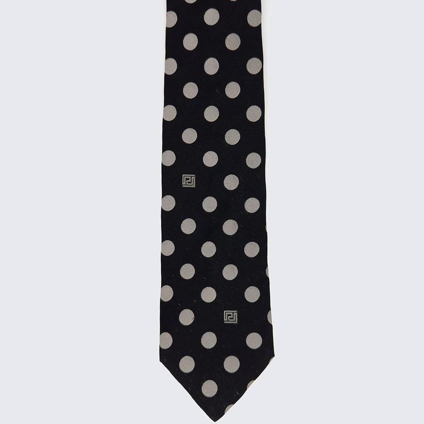 지아니 베르사체 도트패턴 넥타이 실크 견 빈티지 클래식 (18887)