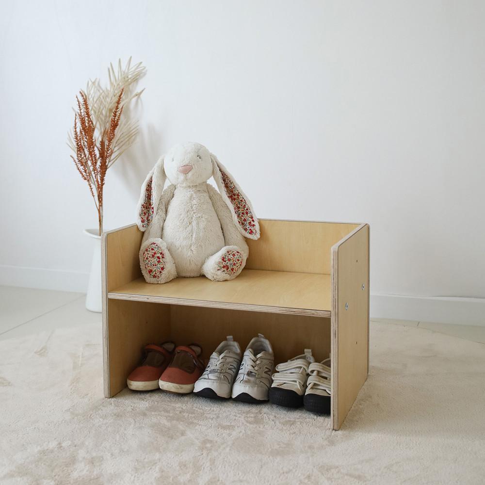 [미니롱 벤치] 플레이블 아기 현관 의자 슈벤치 신발 정리대