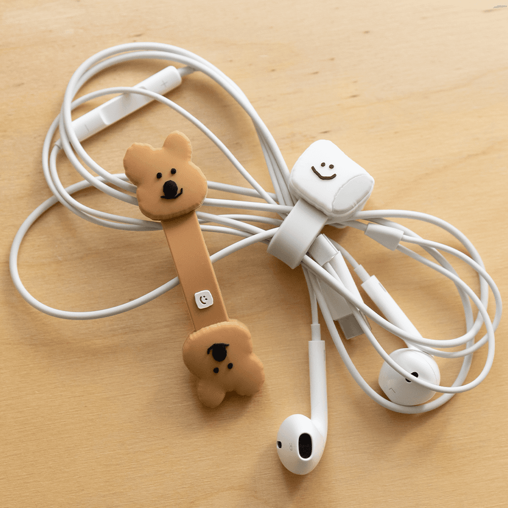 다이노탱 쿼카 & 보보 실리콘 케이블타이 스트랩 Set