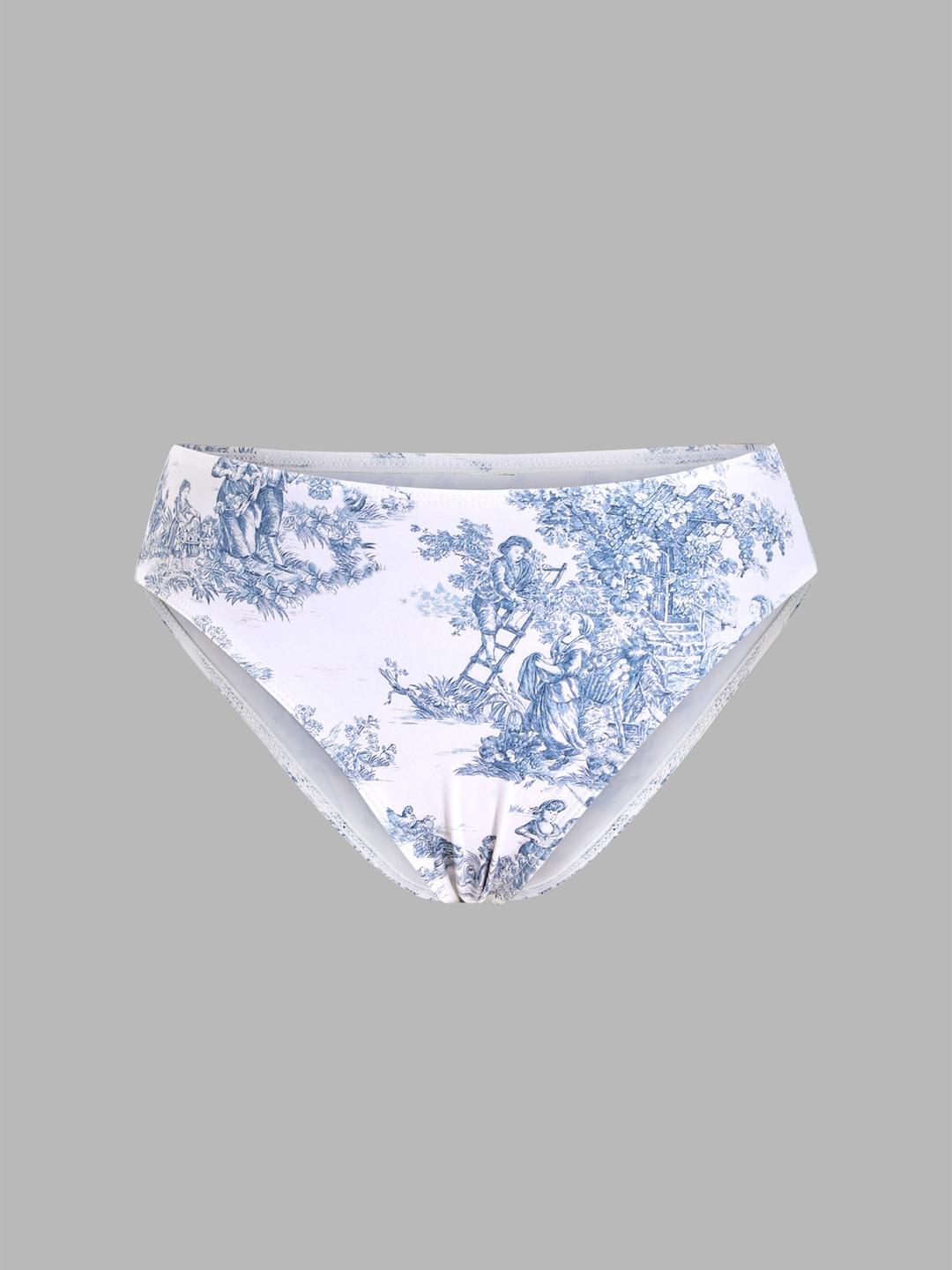 Toile de Jouy Bikini Bottom