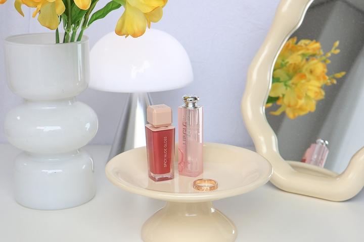 크림 원형 악세사리 트레이 인테리어 오브제 소품 화장품 화장대 정리선반 수납