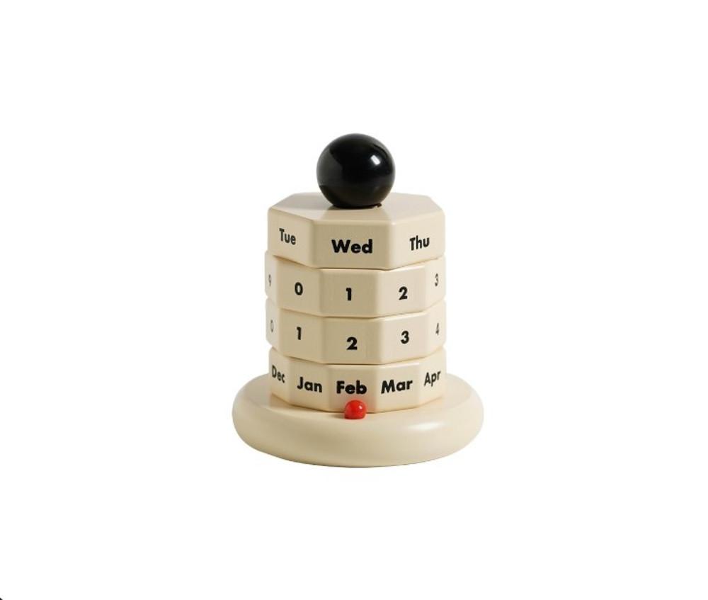 미드센츄리 캘린더 회전식 레트로 만년달력 아이들 숫자놀이 집들이 선물