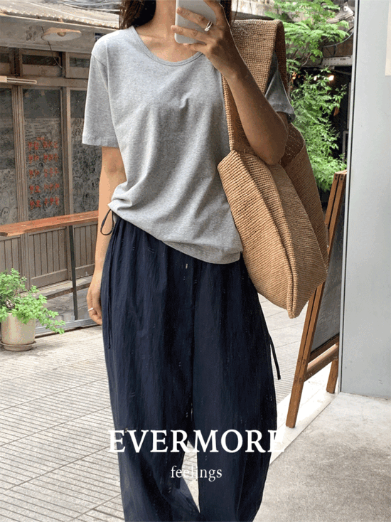 필링스 [당일출고] [evermore] 테이크 유넥 반팔 티셔츠(3color)