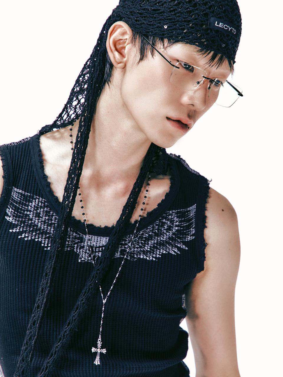[RESTOCK 05.07] Destroyed Radiance Sleeveless_[Black]
