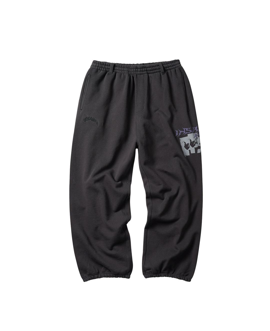 INSANE GRAPHIC LOGO SWEAT PANTS_CHARCOAL