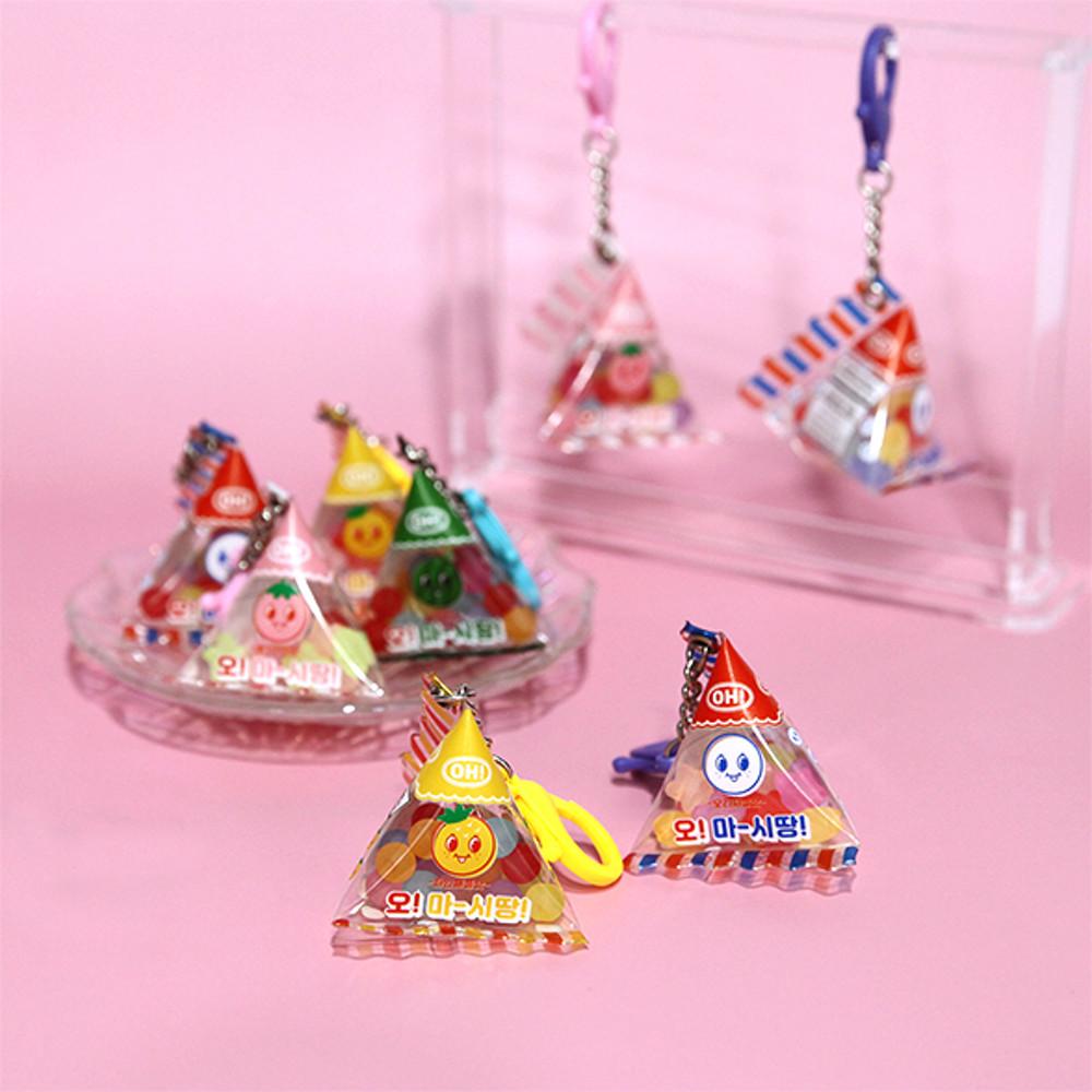 [주문제작_1개]삼각캔디 키링