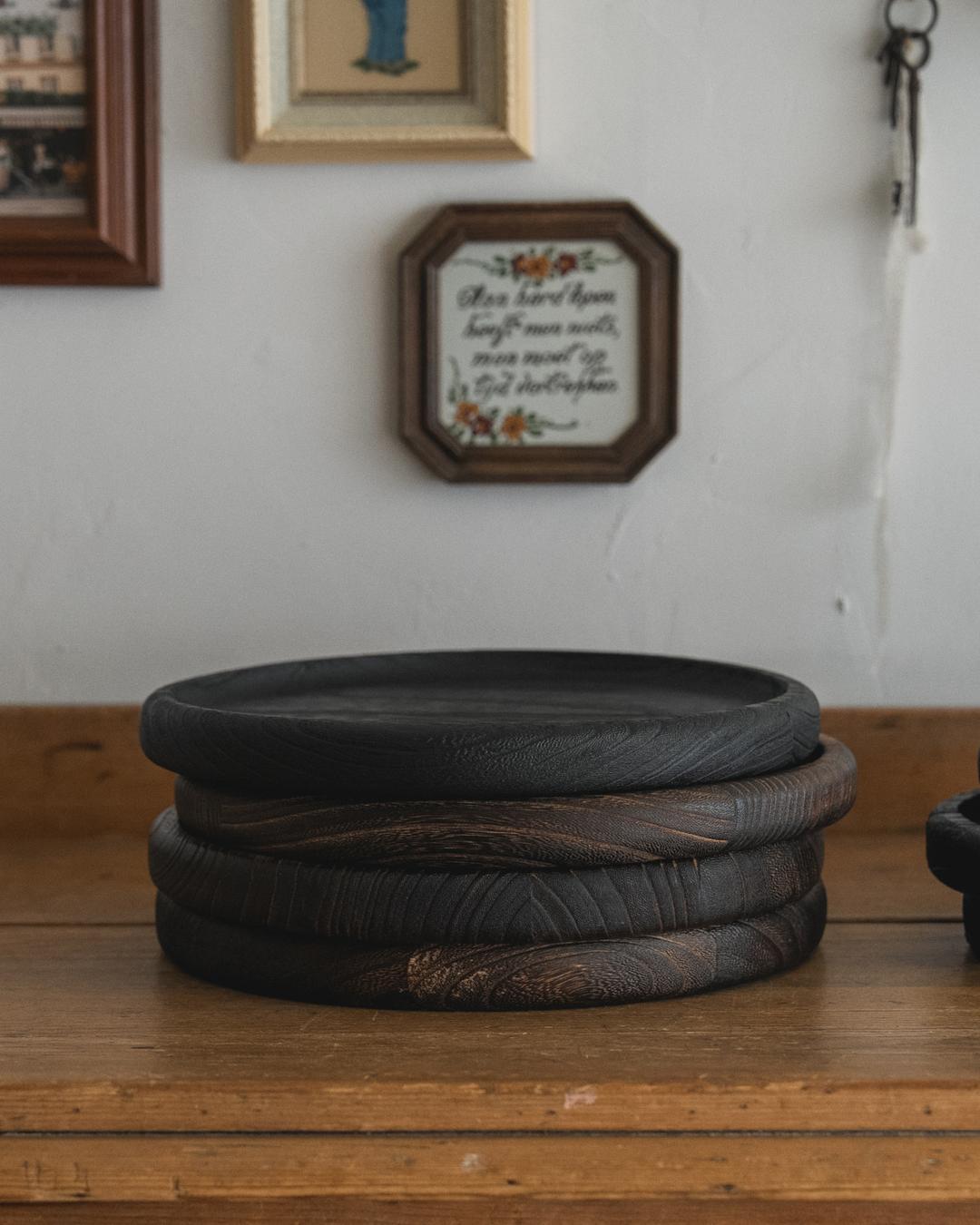 Paulownia Wood Round Tray
