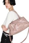 Faux Leather M.O.S Bag, PINK