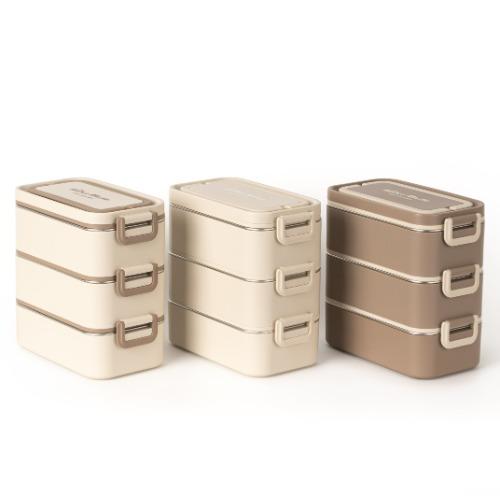 잔디반디 3단 피크닉 도시락통