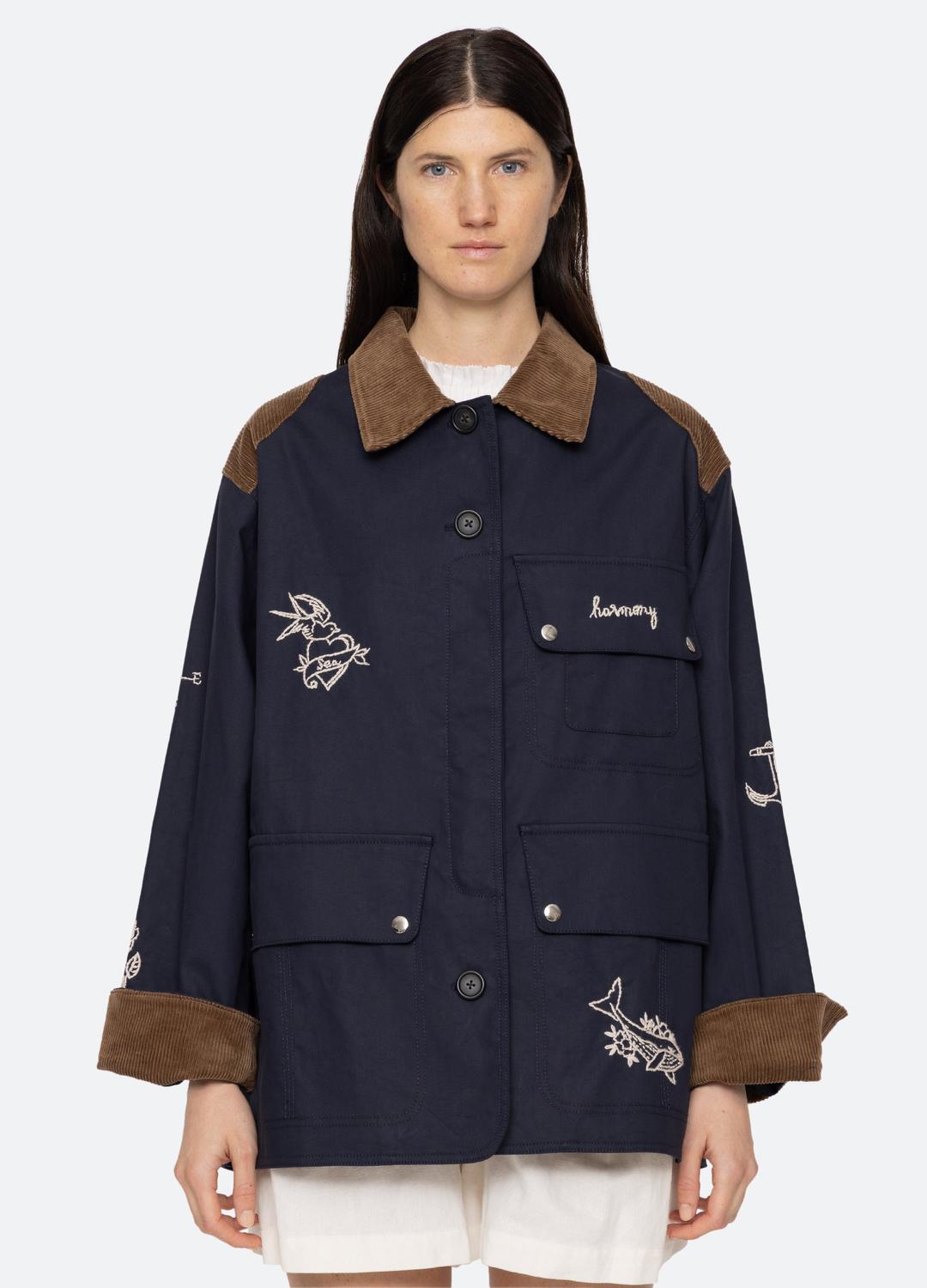 Clyde Barn Jacket - XL / Navy
