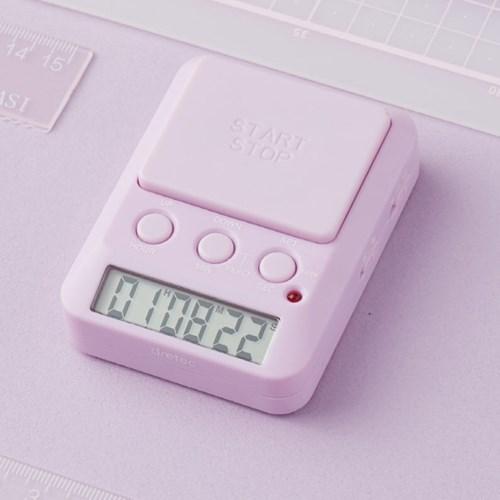 드레텍 Dday 디데이 스톱워치 퍼플_공부타이머 스톱워치