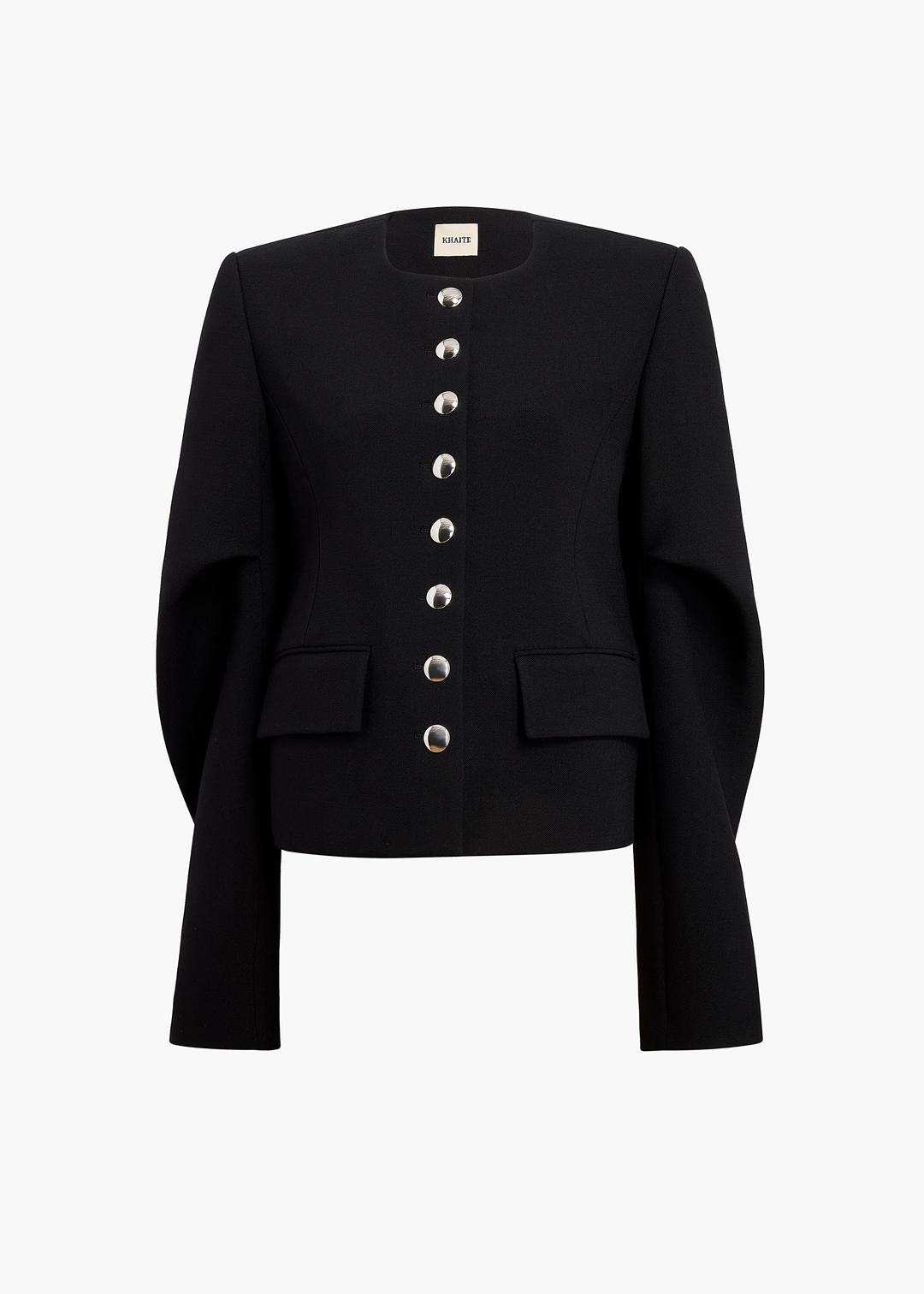 Darlman Jacket in Black - 0 / BLACK / 53%PL,43%WV,4%EA