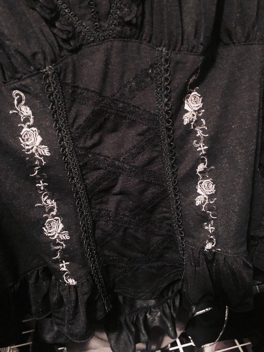 薔薇刺繍姫袖ブラウス【Ozz Oneste】