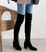 ♥당일발송♥ 싸이하이부츠 스웨이드 스판 삭스 롱부츠 키탈라