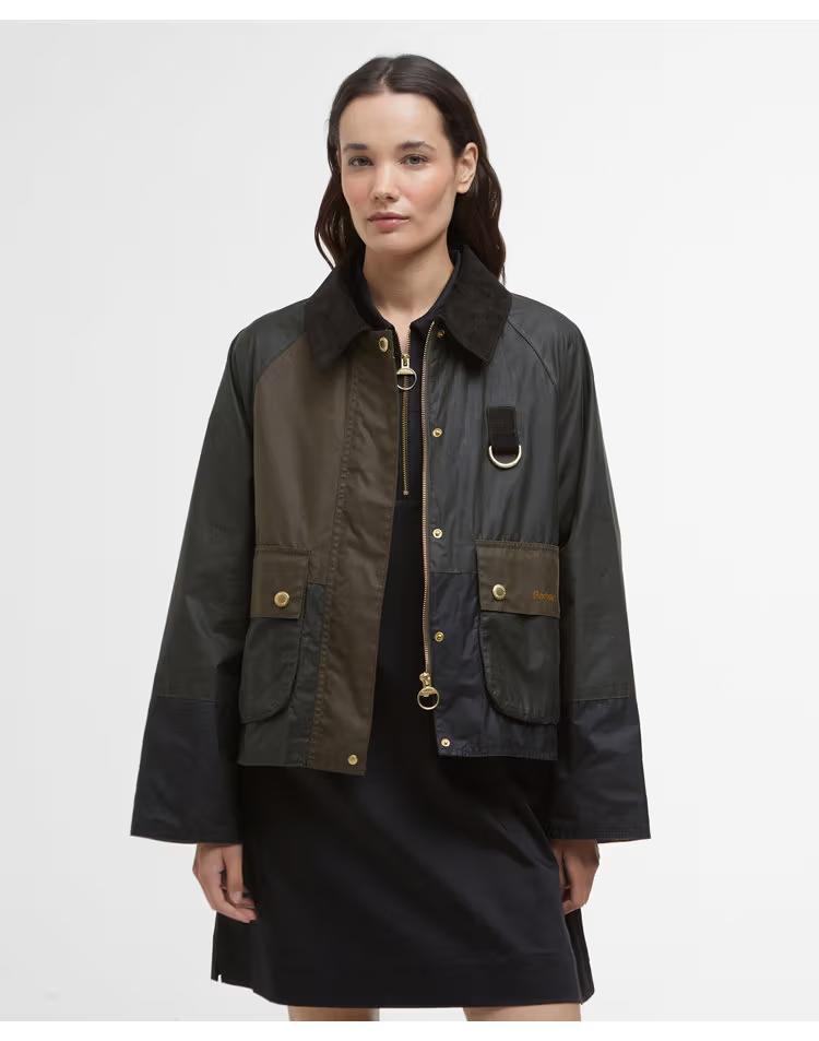[BEST SALE]여성 올리브 Alma 왁스 자켓