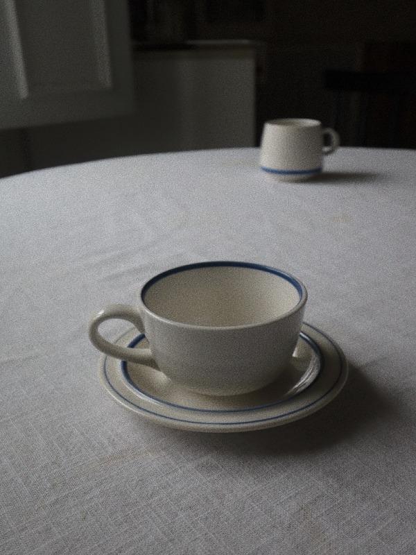Sky line coffee cup & saucer