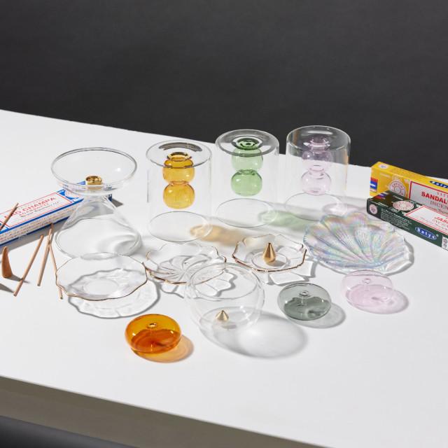 인센스 홀더 유리 도자기 인센스 인센트 나그참파 콘 인텐스 스틱 향피우기 집들이 선물