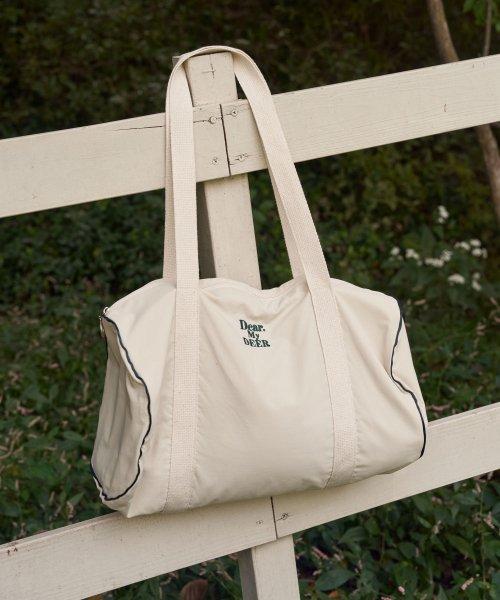 [Large] Logo sports  duffel Bag_ Ivory