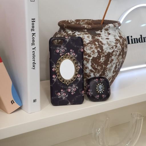 💖무배/Z플립5/아이폰14💖블랙로즈미러 폰케이스