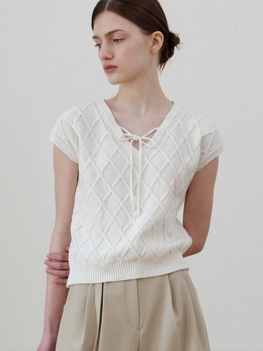 comos 1115 fisher structure strap knit (ivory)