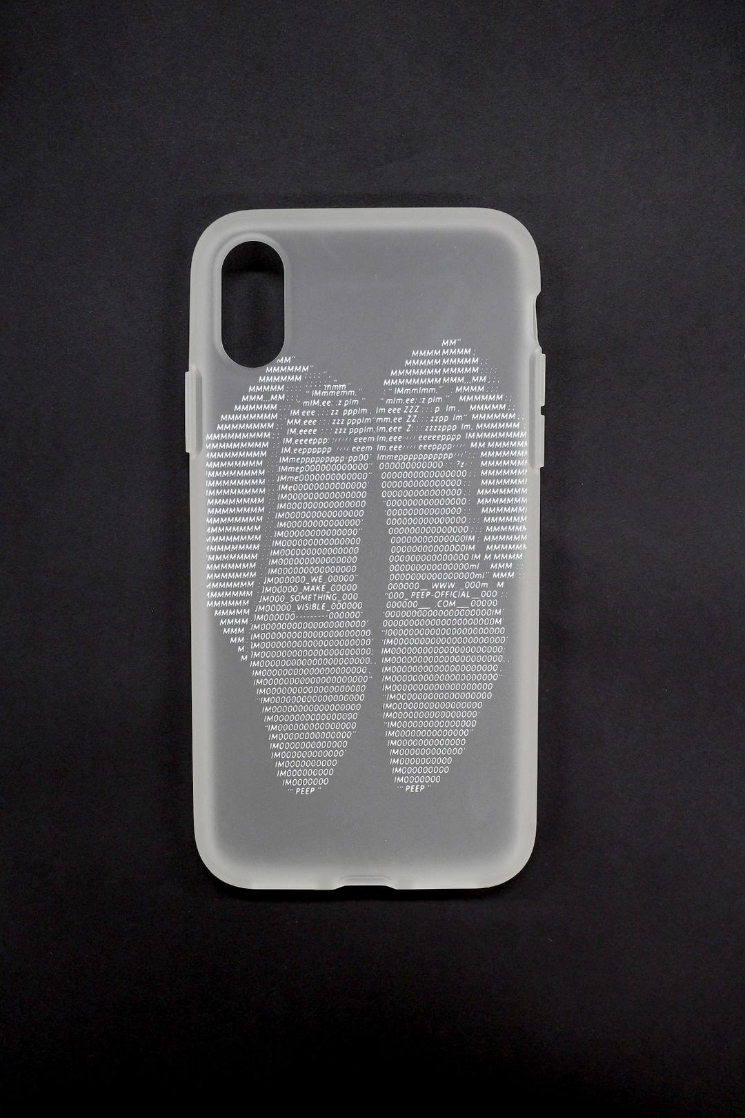 Foot print iPhone Case_White