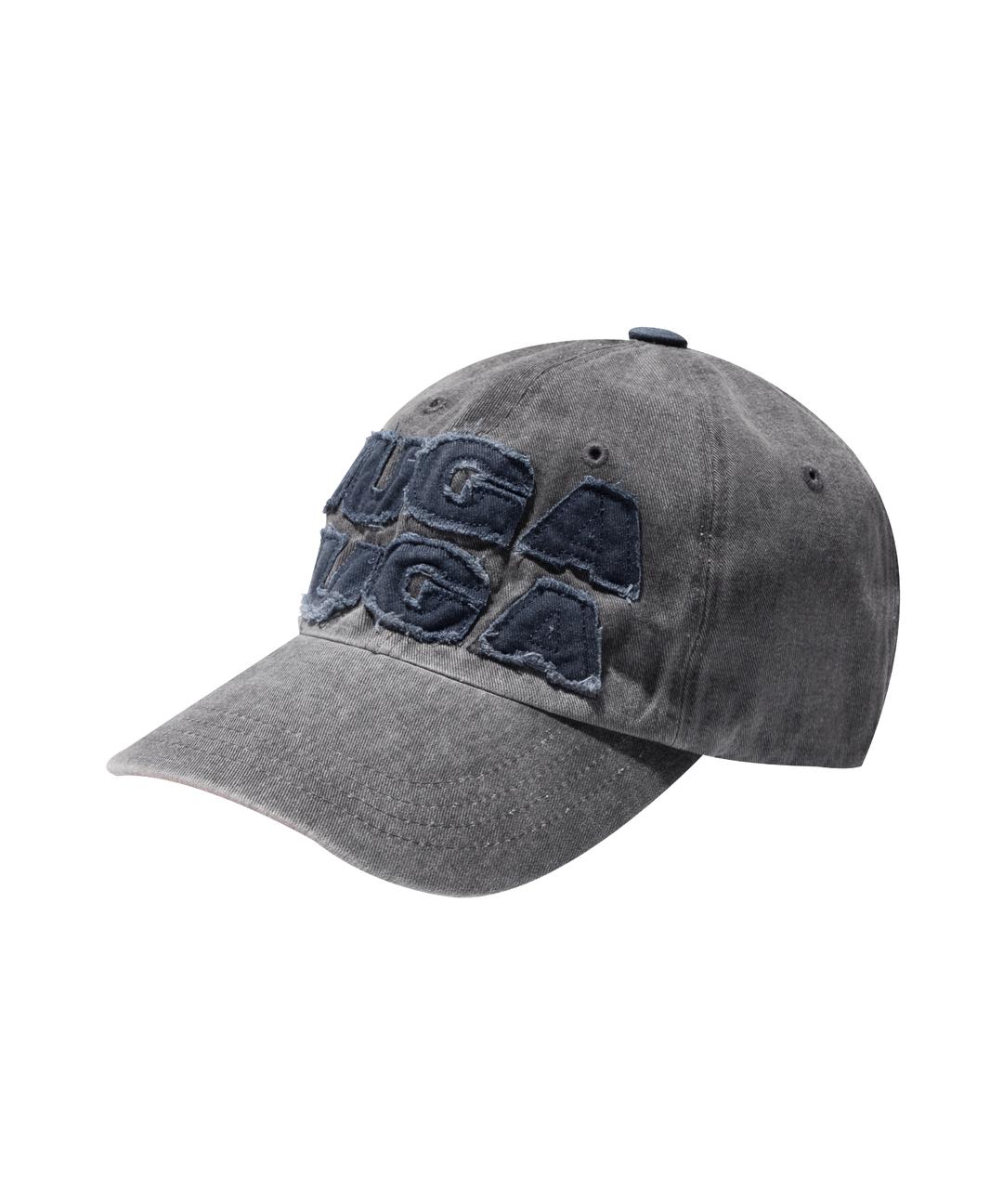 Washed Patch Ball Cap (Gray)