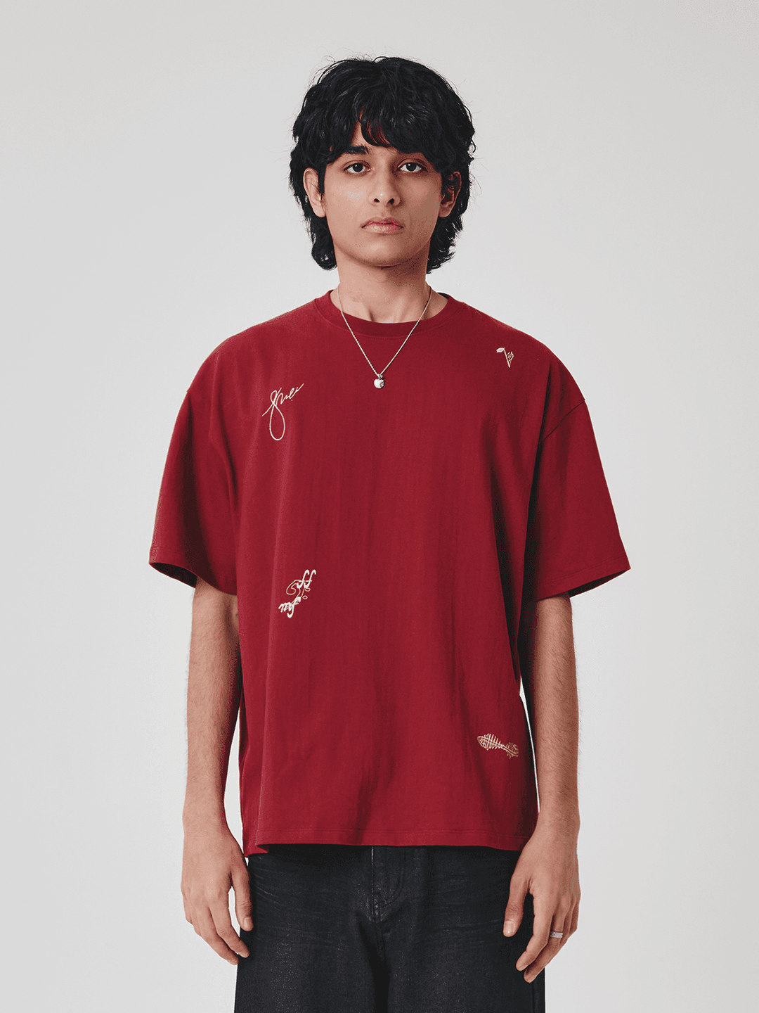 Tagging Graffiti T-Shirt [Burgundy]