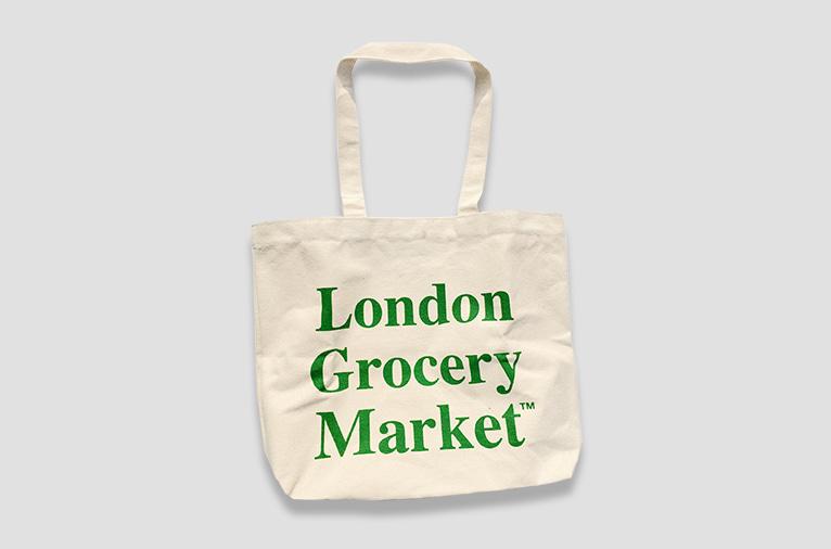 [런던그로서리마켓] Cotton Market Bag (Medium)(36차입고)