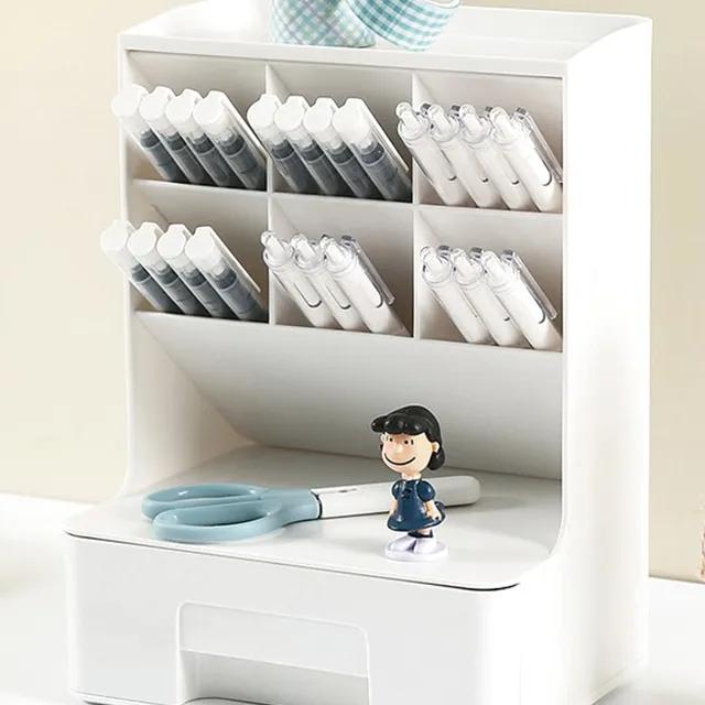 사선형 연필꽂이 볼펜 필기구 정리함 책상정리 오거나이저