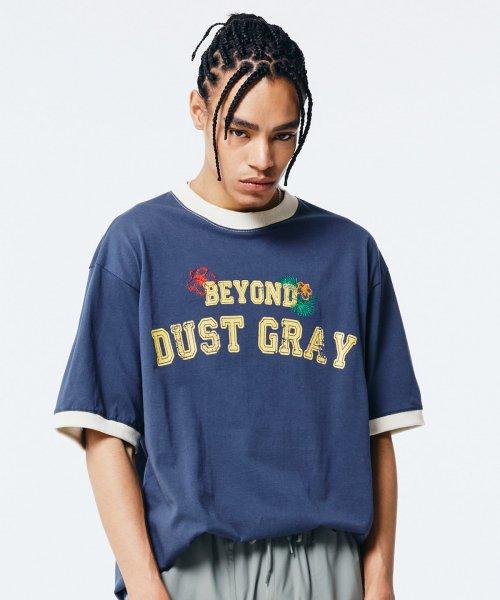 빈 플라워  반팔티셔츠 [네이비]