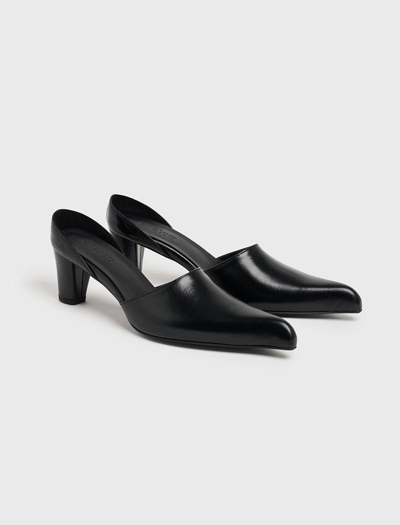 TRAN high-vamp pumps_liquid black