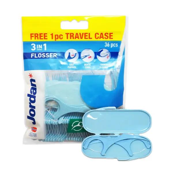 조르단 3in1 치실 36p 일회용 스틱형 케이스포함
