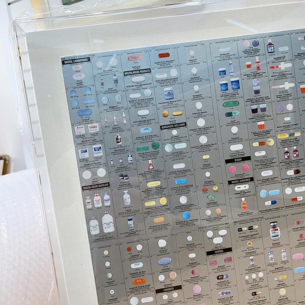 [아크릴 관액자_S] 데미안 허스트 Damien Hirst / Original Pharmacy Panel (액자포함)